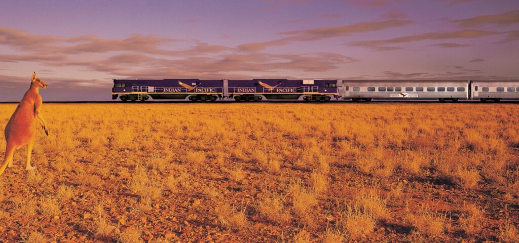 the indian pacific from coast to coast on australias longest train