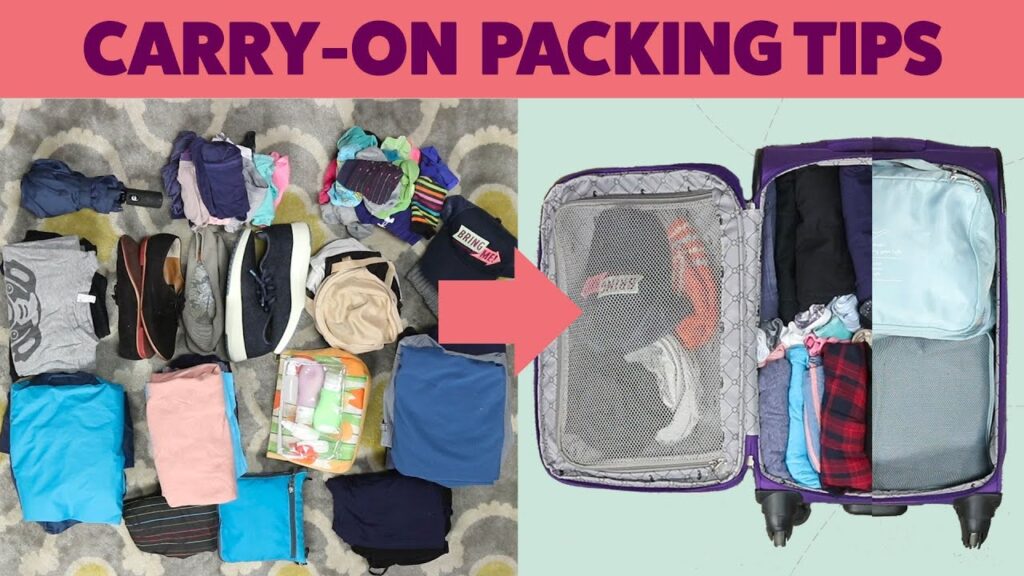 how to efficiently pack a suitcase for a week long trip